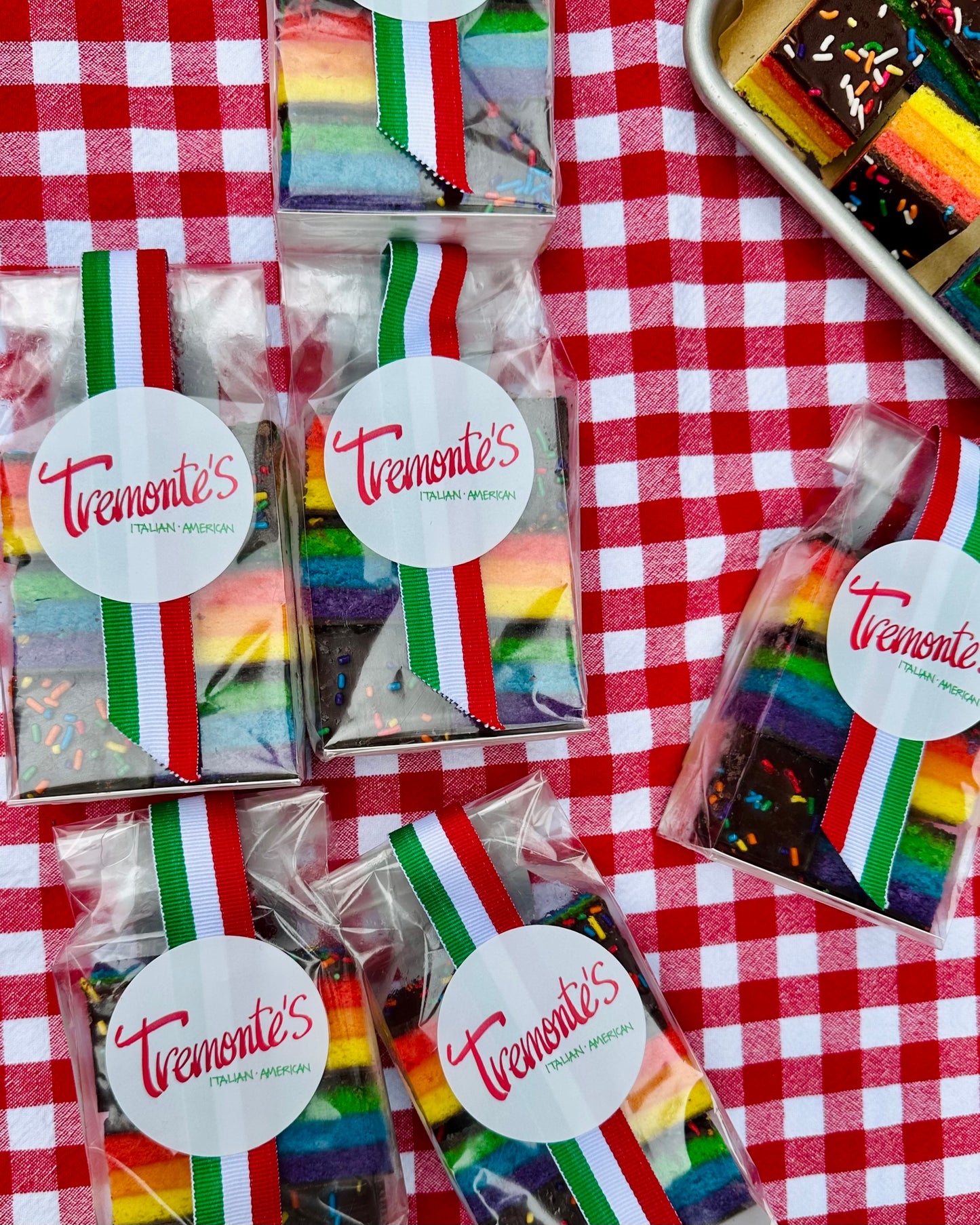 JUNE SPECIAL - PRIDE RAINBOW COOKIES - ONE DOZEN