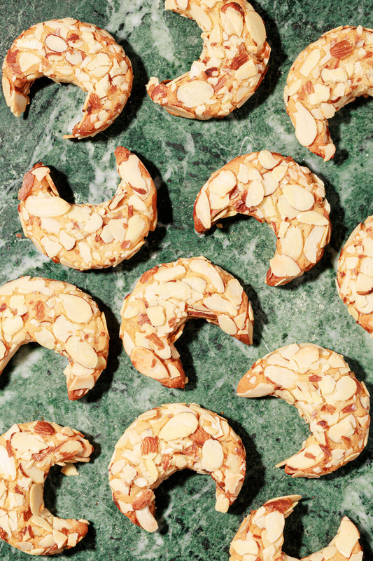 SPECIAL ORDER - ALMOND MEZZA LUNE - ONE DOZEN - WHEAT FREE